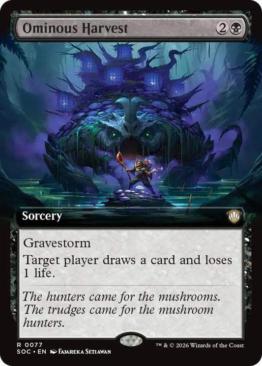 Ominous Harvest 77 (Commander: Secrets of Strixhaven)  - Extended Art