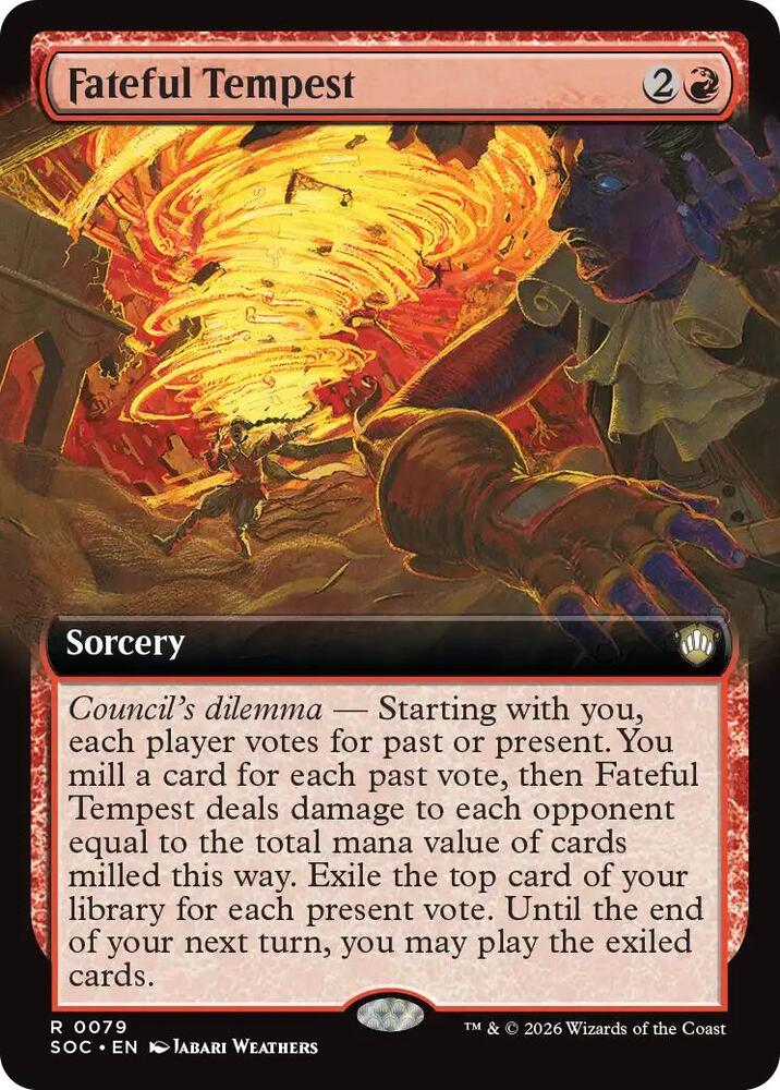 Fateful Tempest 79 (Commander: Secrets of Strixhaven)  - Extended Art