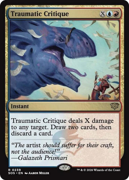 Traumatic Critique 239 (Secrets of Strixhaven)  - Foil