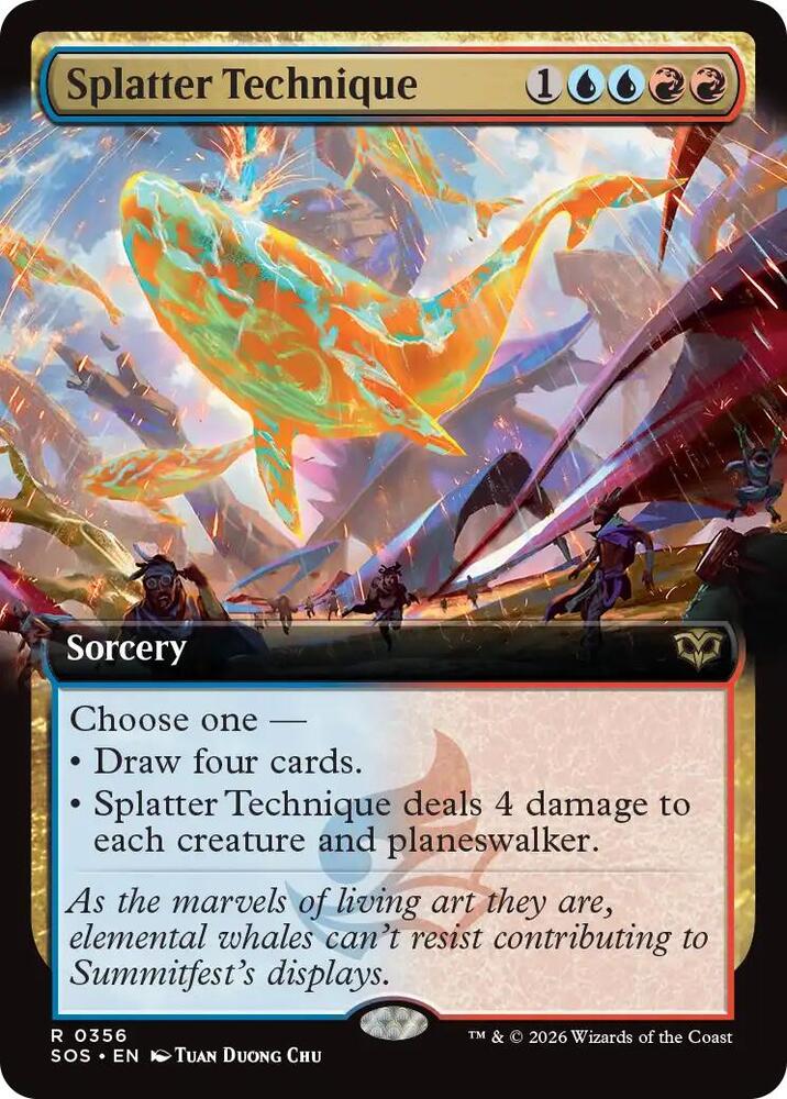 Splatter Technique 356 (Secrets of Strixhaven)  - Extended Art