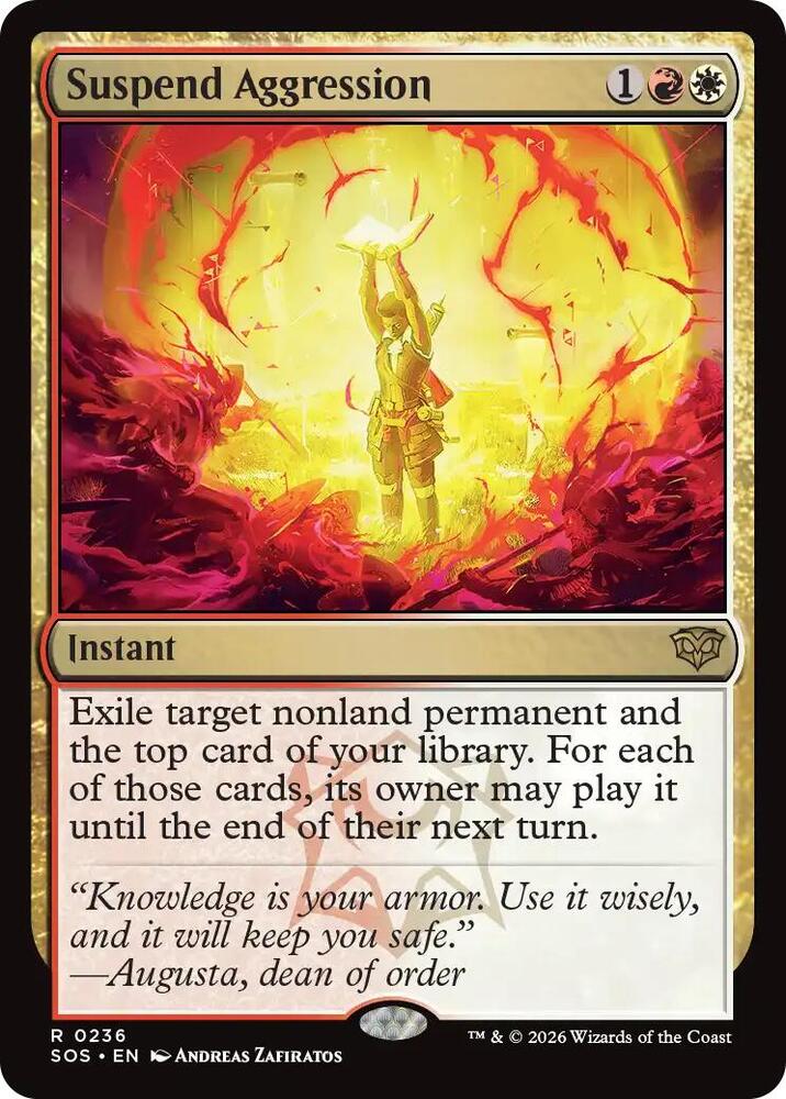 Suspend Aggression 236 (Secrets of Strixhaven)  - Foil