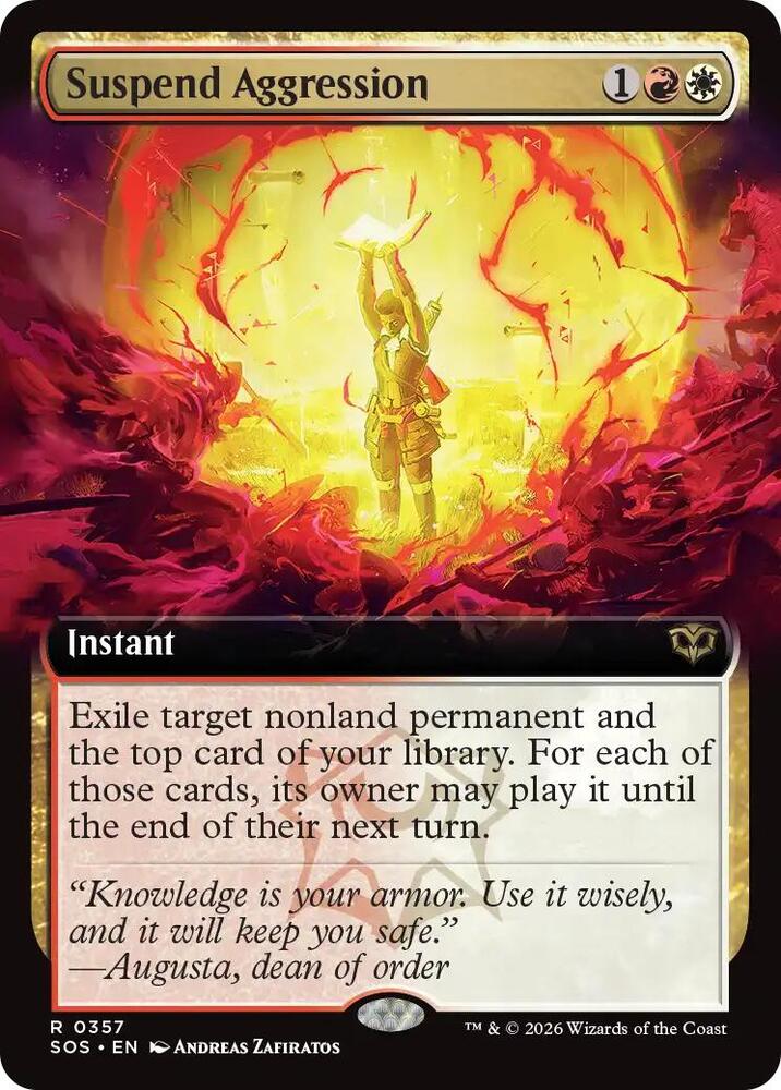 Suspend Aggression 357 (Secrets of Strixhaven)  - Extended Art Foil