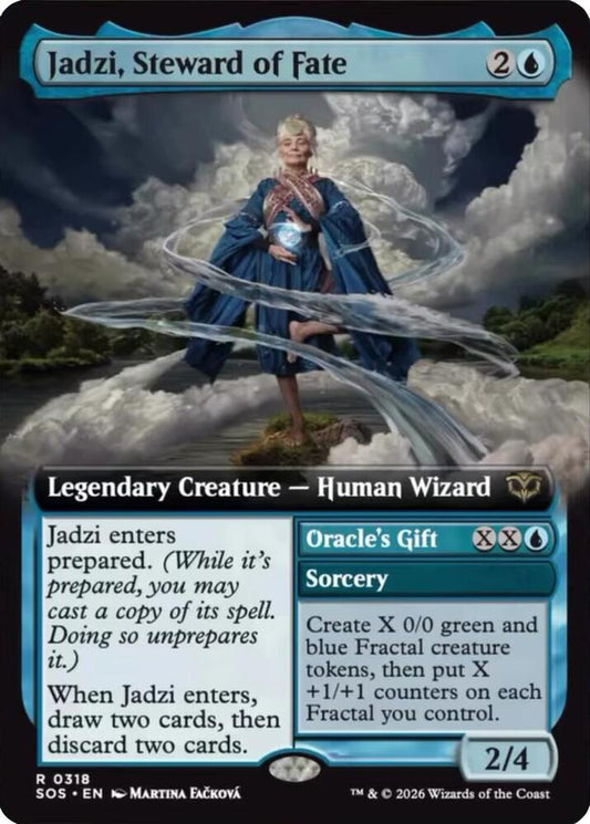 Jadzi, Steward of Fate // Oracle's Gift 318 (Secrets of Strixhaven)  - Extended Art Foil