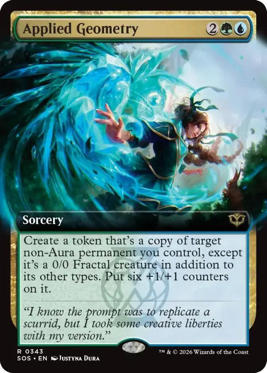Applied Geometry 343 (Secrets of Strixhaven)  - Extended Art Foil