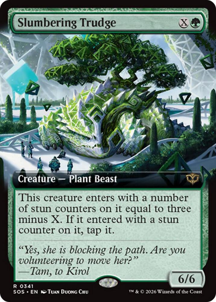 Slumbering Trudge 341 (Secrets of Strixhaven)  - Extended Art Foil