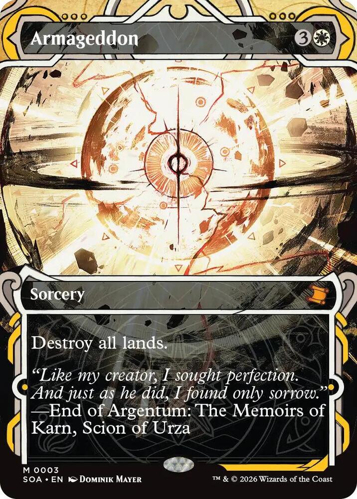 Armageddon 3 (Secrets of Strixhaven: Mystical Archive)  - Foil