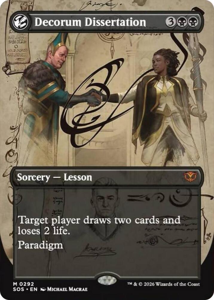 Decorum Dissertation 292 (Secrets of Strixhaven)  - Borderless Foil