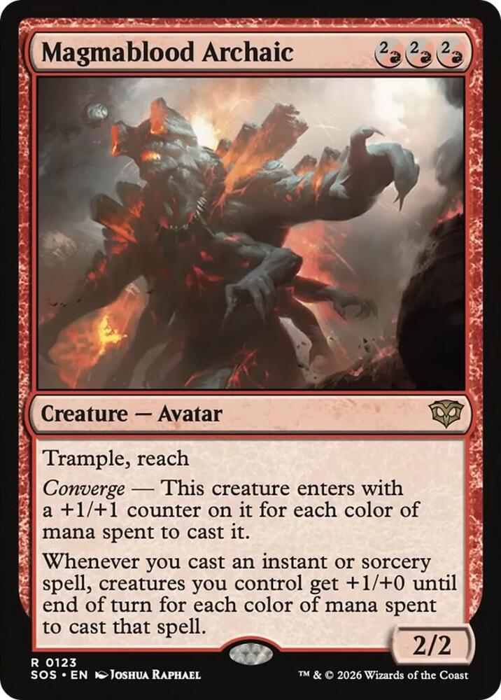 Magmablood Archaic 123 (Secrets of Strixhaven)  - Foil