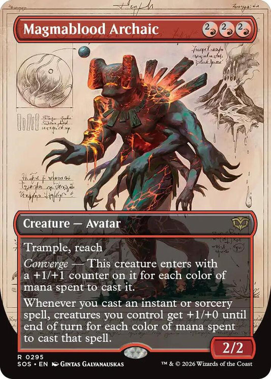 Magmablood Archaic 295 (Secrets of Strixhaven)  - Borderless Foil