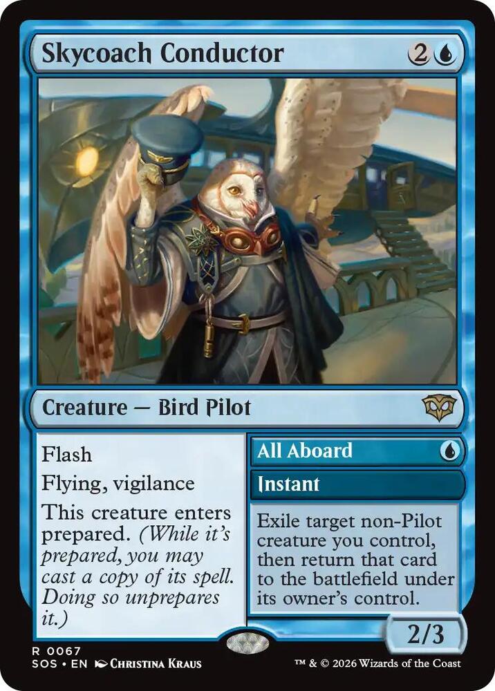Skycoach Conductor // All Aboard 67 (Secrets of Strixhaven)  - Foil