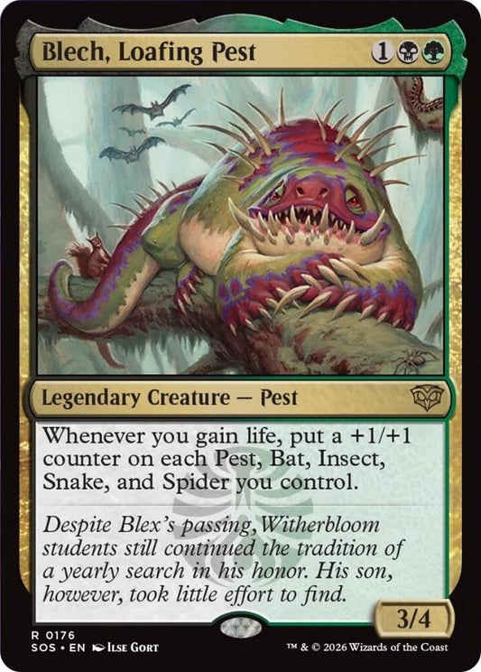 Blech, Loafing Pest 176 (Secrets of Strixhaven)  - Foil