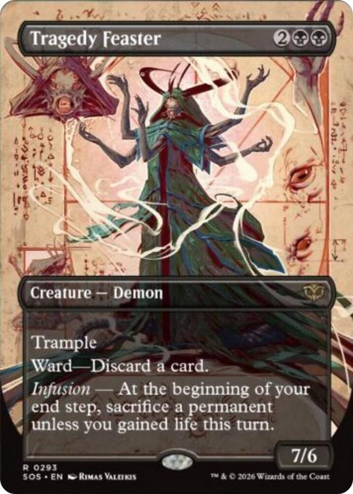 Tragedy Feaster 293 (Secrets of Strixhaven)  - Borderless Foil