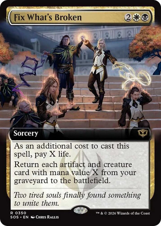 Fix What's Broken 350 (Secrets of Strixhaven)  - Extended Art Foil