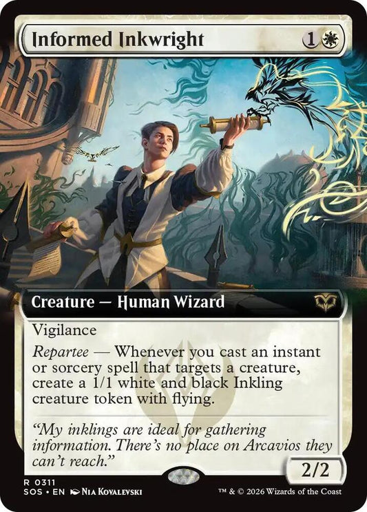 Informed Inkwright 311 (Secrets of Strixhaven)  - Extended Art