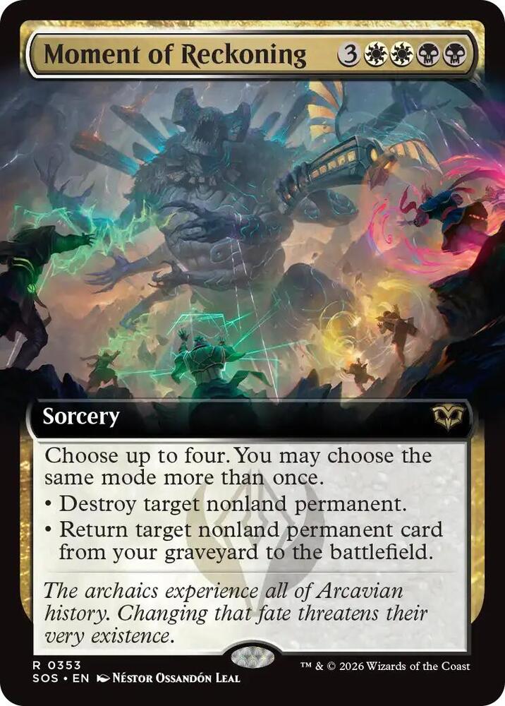 Moment of Reckoning 353 (Secrets of Strixhaven)  - Extended Art Foil