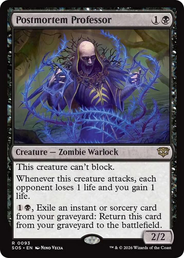 Postmortem Professor 93 (Secrets of Strixhaven)  - Foil