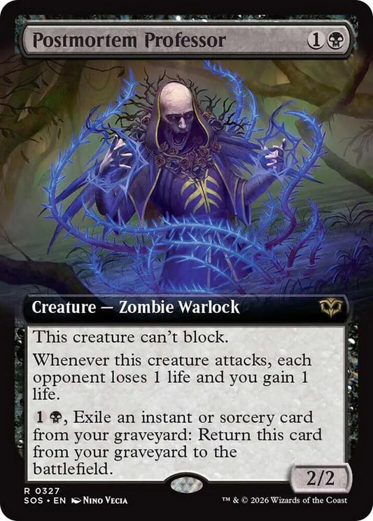 Postmortem Professor 327 (Secrets of Strixhaven)  - Extended Art
