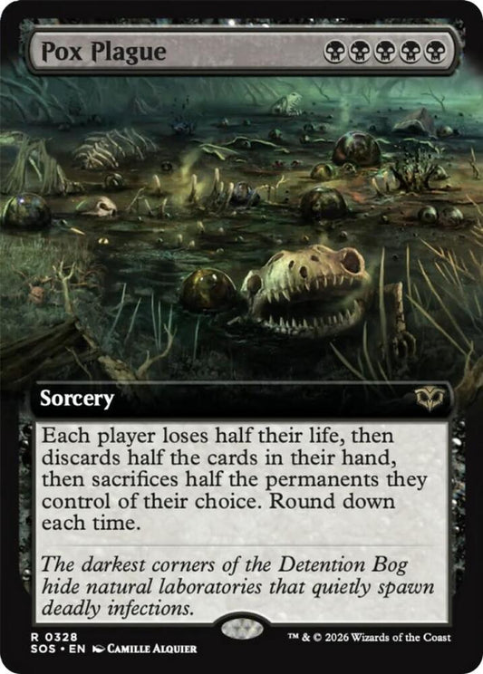 Pox Plague 328 (Secrets of Strixhaven)  - Extended Art