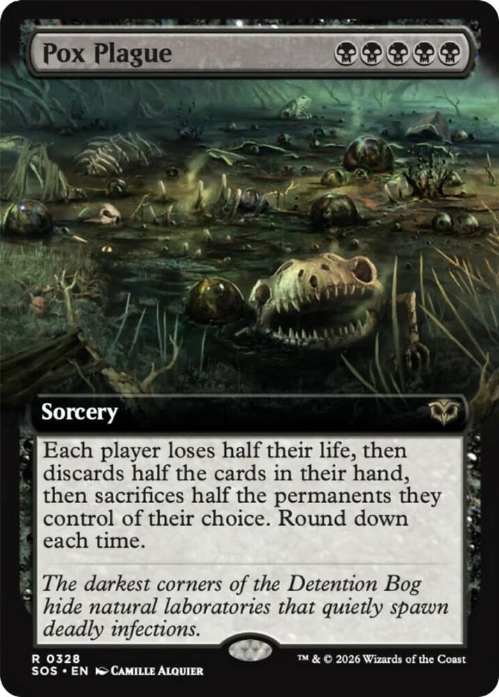 Pox Plague 328 (Secrets of Strixhaven)  - Extended Art Foil