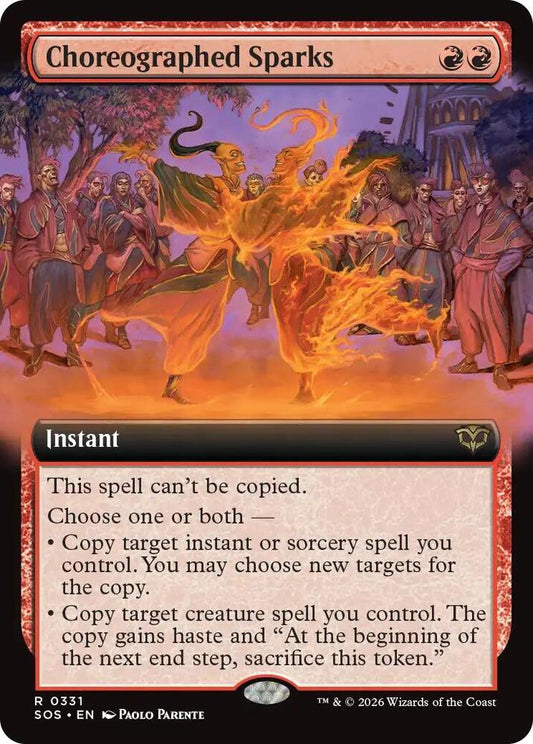 Choreographed Sparks 331 (Secrets of Strixhaven)  - Extended Art Foil
