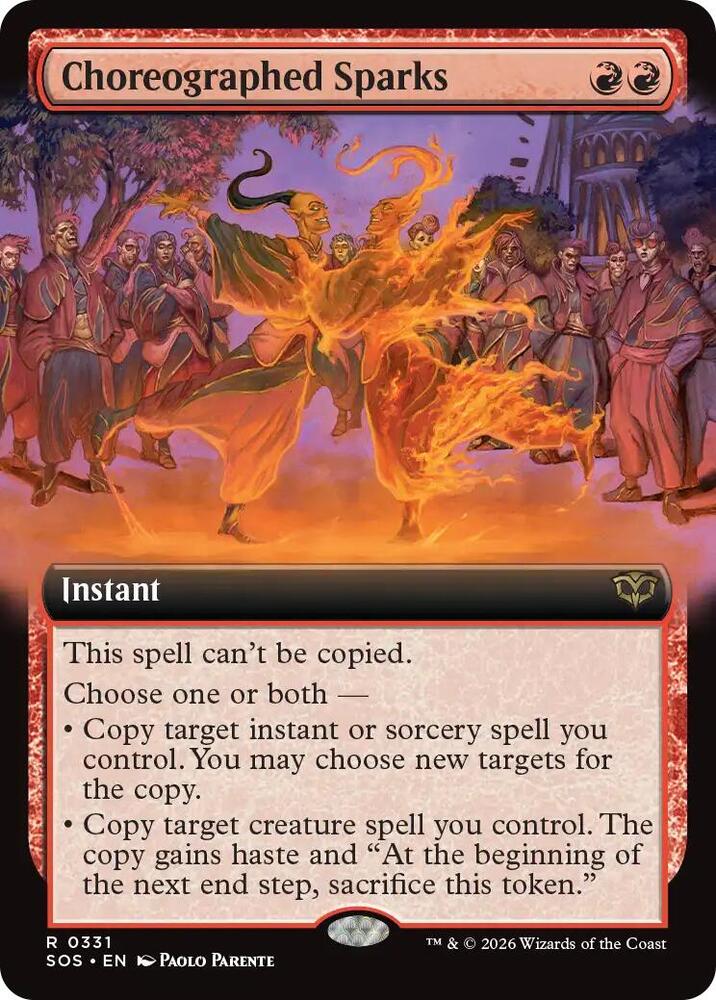Choreographed Sparks 331 (Secrets of Strixhaven)  - Extended Art Foil