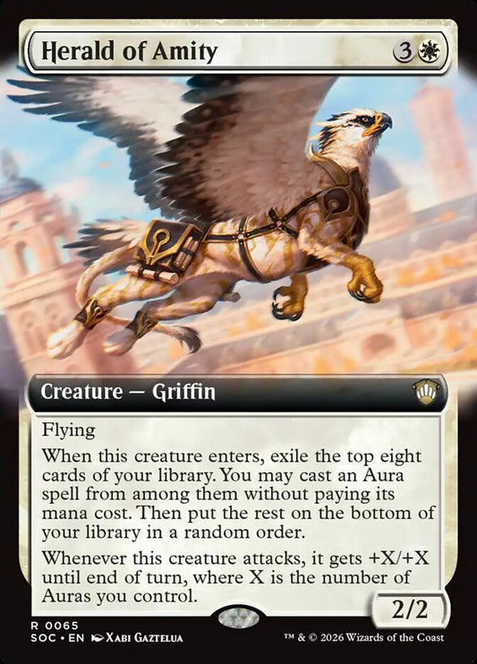 Herald of Amity 65 (Commander: Secrets of Strixhaven)  - Extended Art