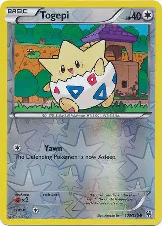 Togepi 102/135 (Plasma Storm)  - Reverse Holofoil