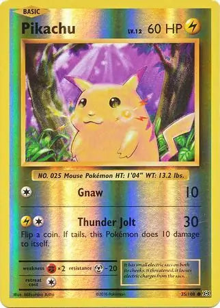 Pikachu 35/108 (XY - Evolutions)  - Reverse Holofoil