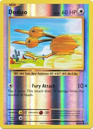 Doduo 69/108 (XY - Evolutions)  - Reverse Holofoil