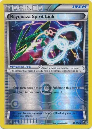 Rayquaza Spirit Link 87/108 (XY - Roaring Skies)  - Reverse Holofoil