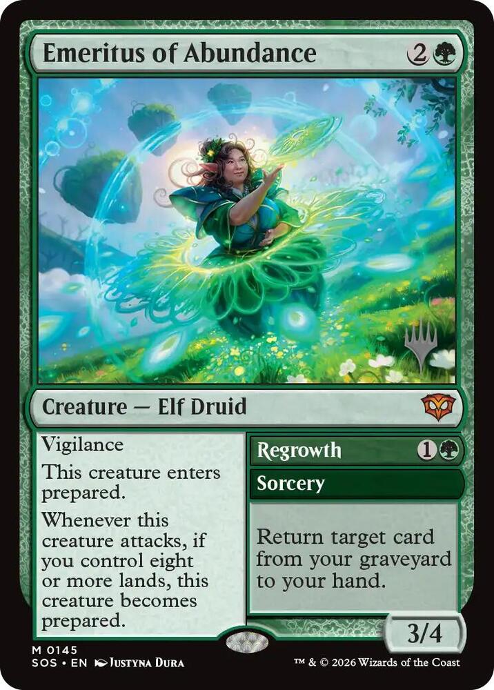 Emeritus of Abundance 145 (Promo Pack: Secrets of Strixhaven) 