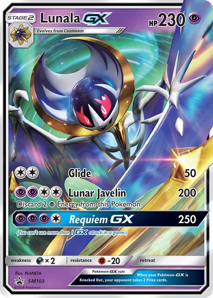 2016 Pokemon SM Promos SM103 Lunala GX - SM103 Promo