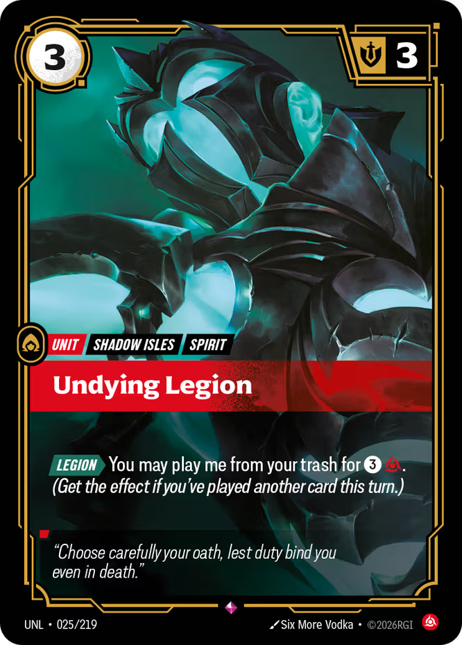 Undying Legion 025/219 (Unleashed)  - Foil