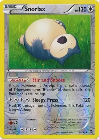 Snorlax 58/83 (Generations)  - Reverse Holofoil