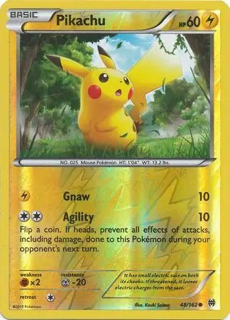 Pikachu 48/162 (XY - BREAKthrough)  - Reverse Holofoil