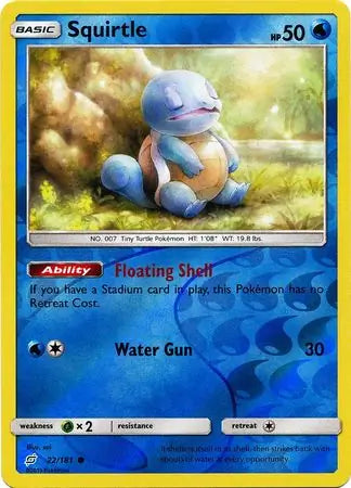 Squirtle 22/181 (SM - Team Up)  - Reverse Holofoil