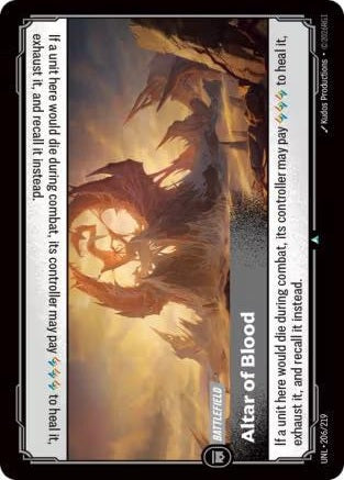 Altar of Blood 206/219 (Unleashed)  - Foil