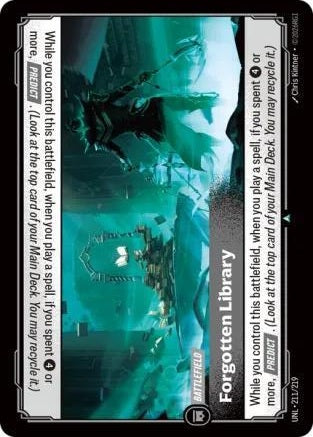 Forgotten Library 211/219 (Unleashed)  - Foil