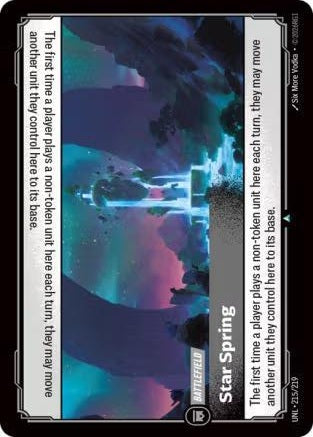 Star Spring 215/219 (Unleashed)  - Foil
