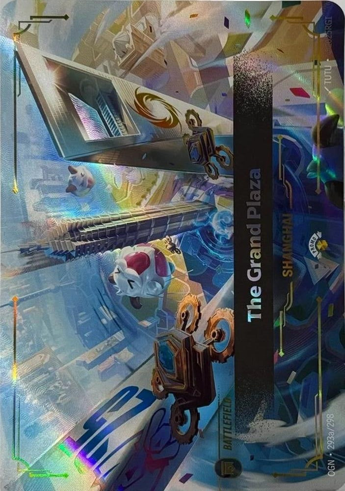 The Grand Plaza 293a/298 (Riftbound Promotional Cards)  - Foil
