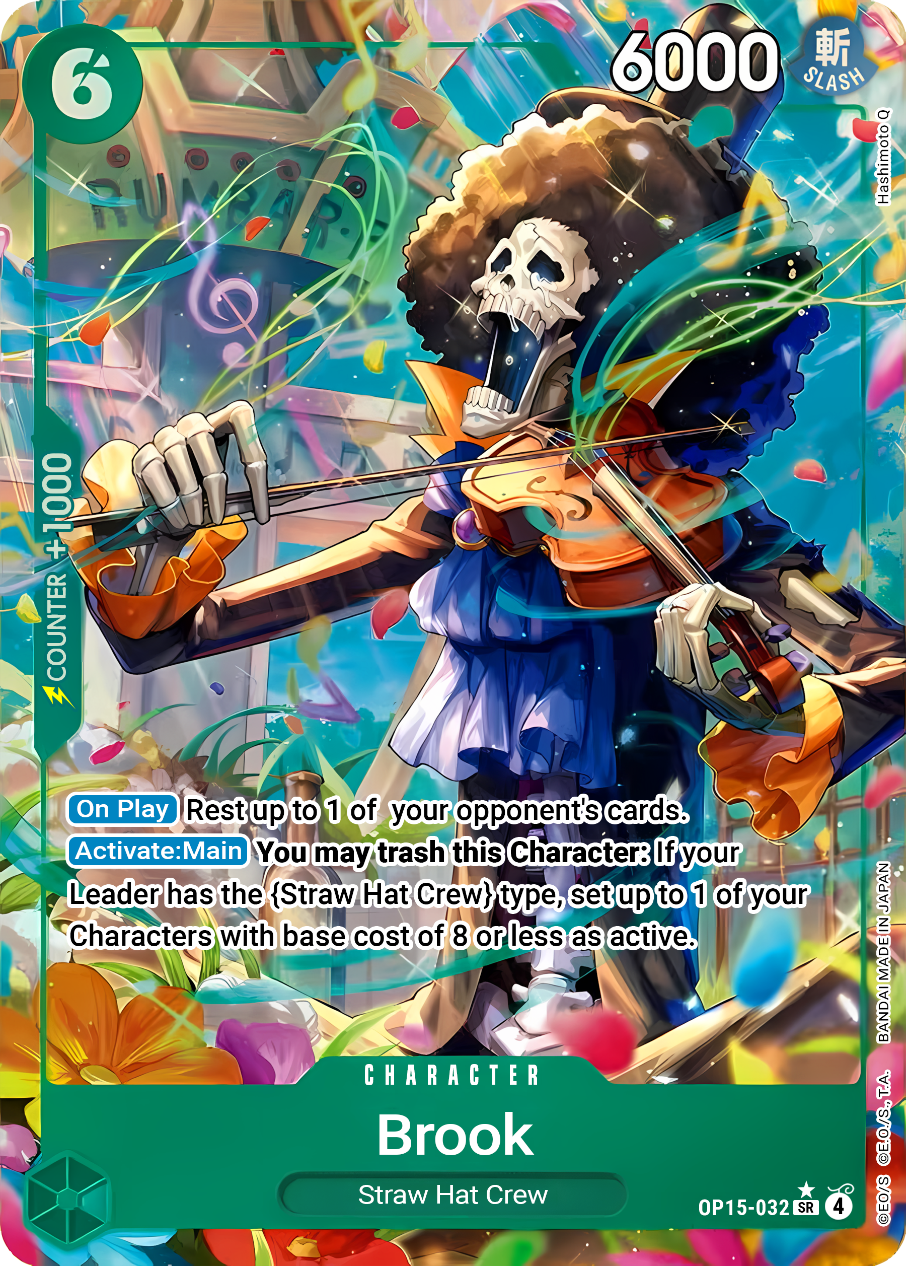 Brook OP15-032 (Adventure on Kami's Island)  - Alternate Art Foil