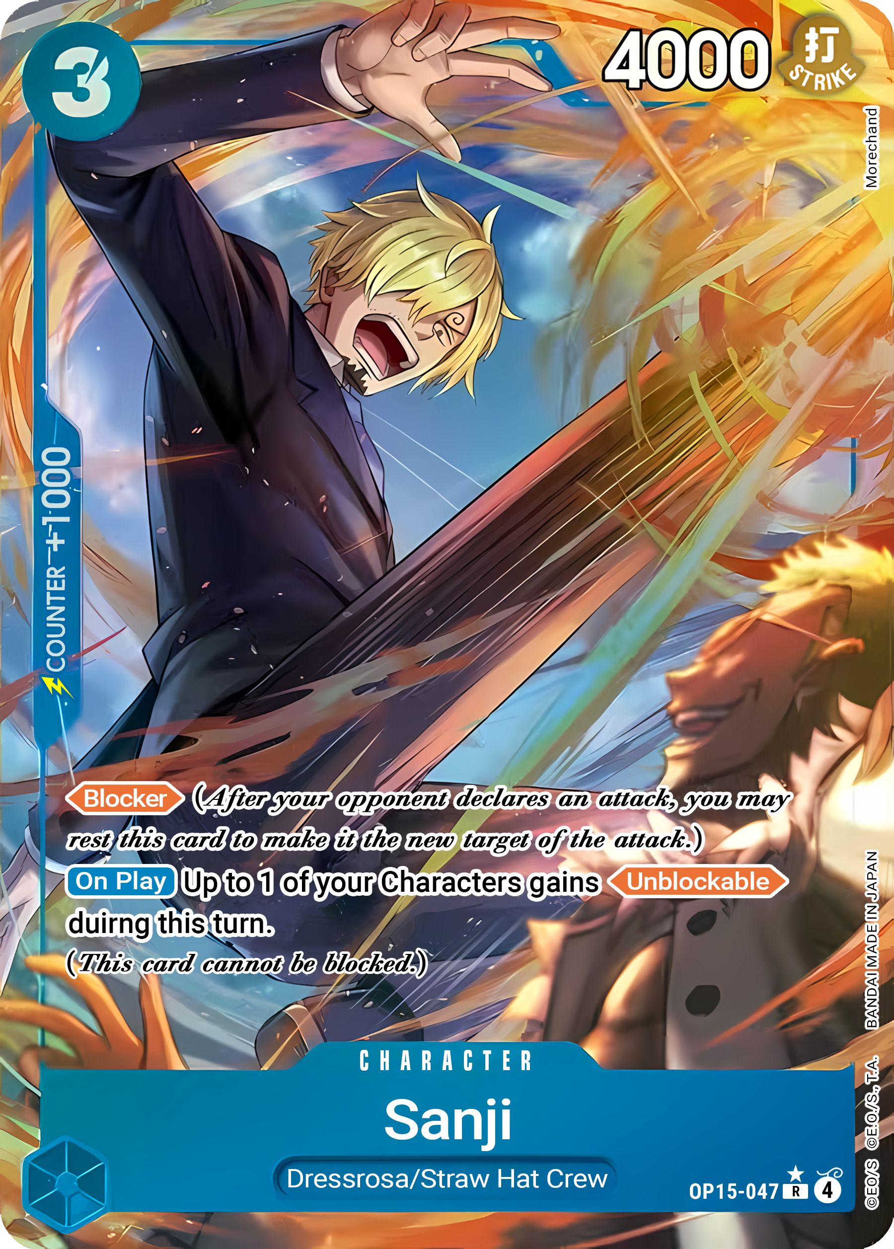 Sanji OP15-047 (Adventure on Kami's Island)  - Alternate Art Foil