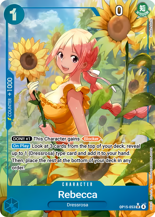 Rebecca OP15-053 (Adventure on Kami's Island)  - Alternate Art Foil