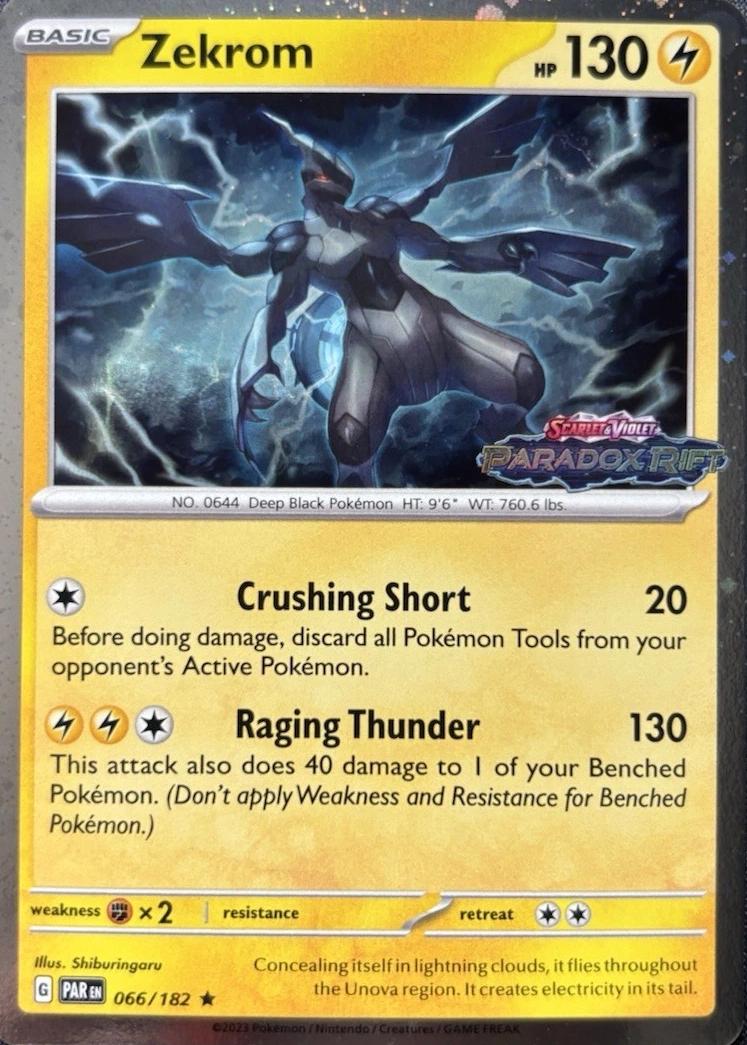Zekrom Paradox Rift Stamped 066/182 (Miscellaneous Cards & Products)  - Holofoil