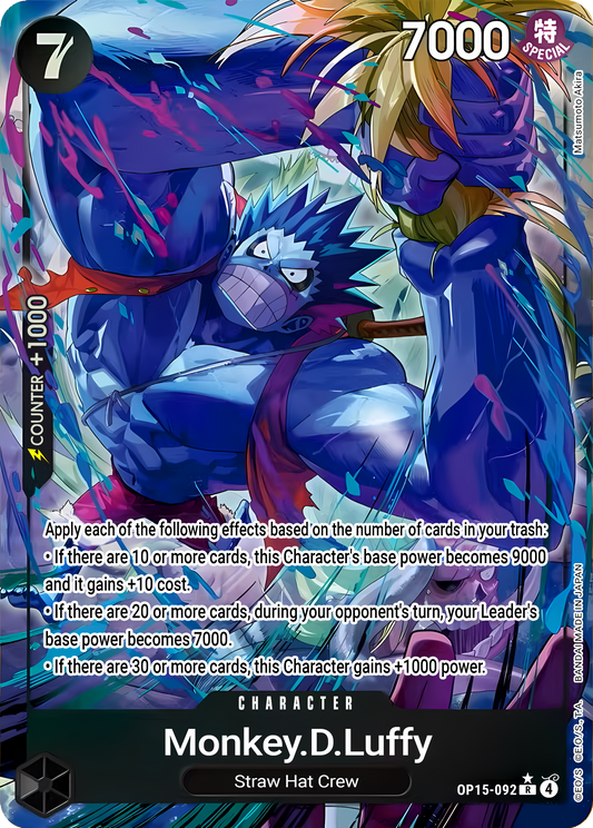 Monkey.D.Luffy OP15-092 (Adventure on Kami's Island)  - Alternate Art Foil