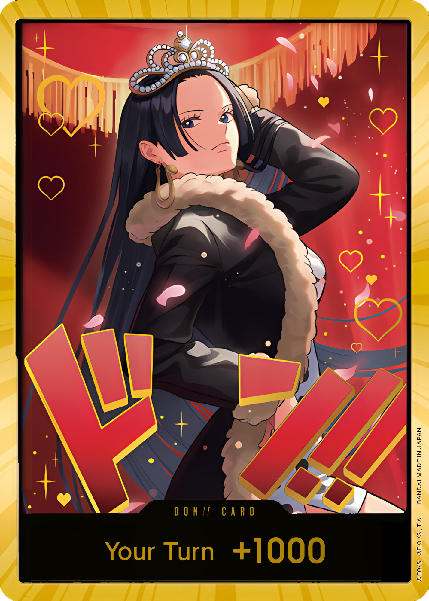 DON!! Boa Hancock (Gold)  (Extra Booster: One Piece Heroines Edition)  - Foil