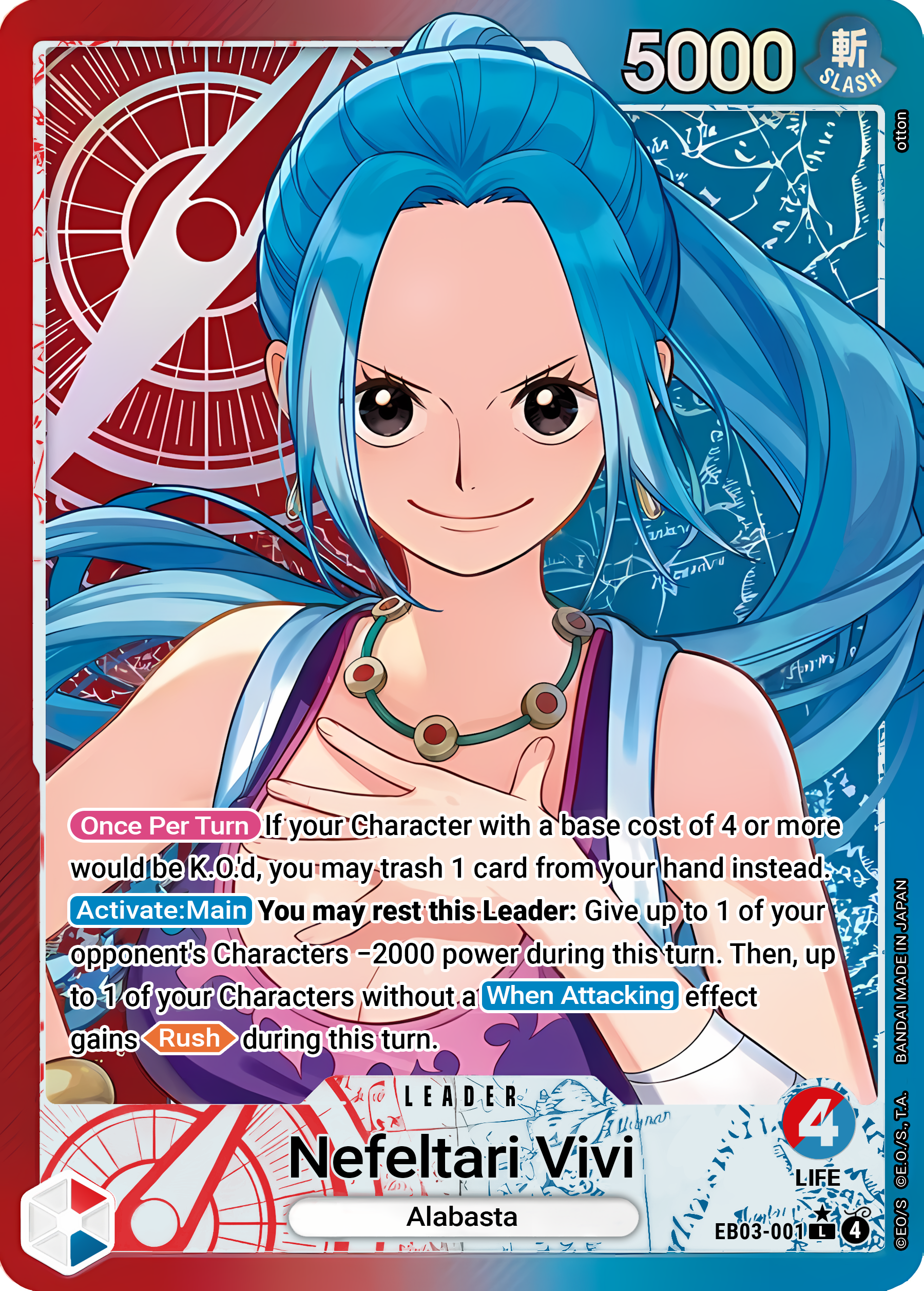 Nefeltari Vivi EB03-001 (Extra Booster: One Piece Heroines Edition)  - Alternate Art Foil