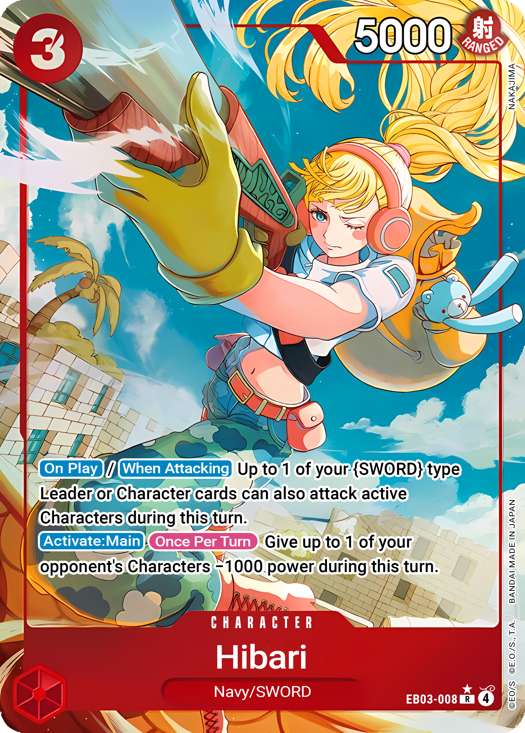 Hibari EB03-008 (Extra Booster: One Piece Heroines Edition)  - Alternate Art Foil