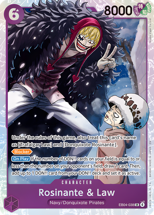 Rosinante & Law EB04-038 (The Azure Sea's Seven)  - Foil