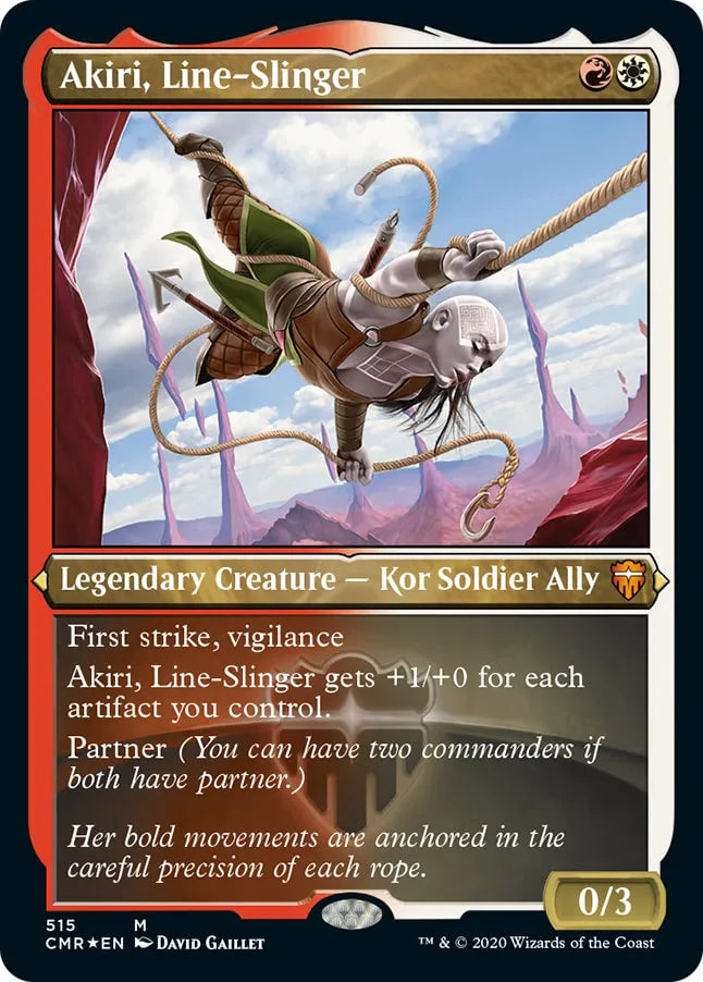 Akiri, Line-Slinger 515 (Commander Legends)  - Etched Foil